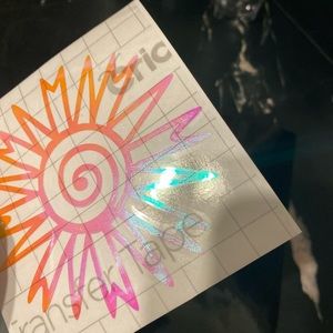 Holographic sun vinyl